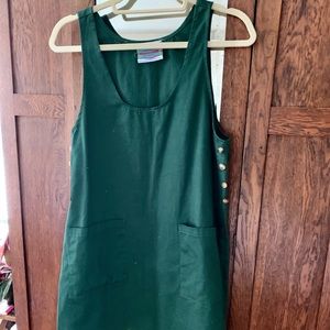 Green apron dress